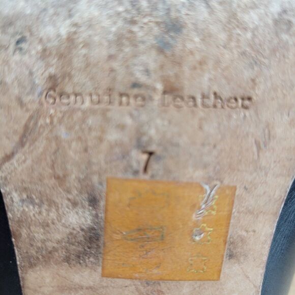 Madewell Barlow Mules Black Leather Slip On Shoes 1.5" Heel Womens Size 7 - Picture 8 of 8